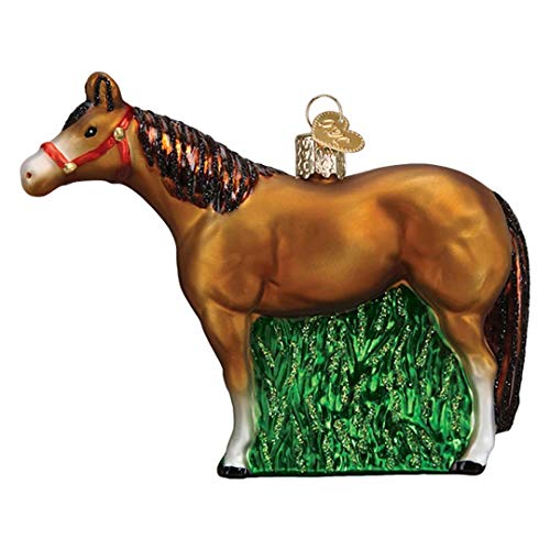 Old World Christmas Ornaments Quarter Horse Glass Blown Ornaments for Christmas Tree