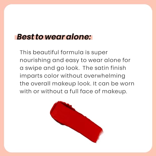 The Lip Bar Soft Kisses Vegan Lipstick - Vexxed Orange Red