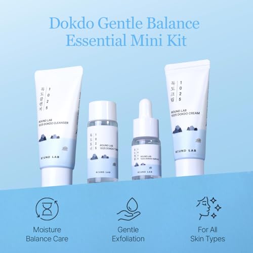 ROUND LAB Dokdo 1025 Hydrating 4-Step Skincare Mini Kit
