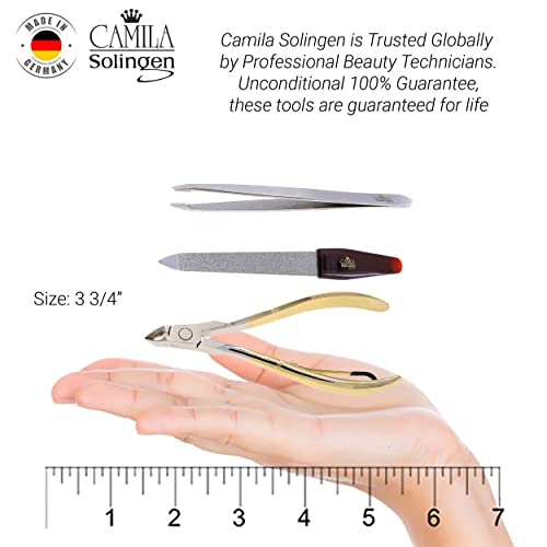 CSK2 Pedicure and Manicure Set with Nail File, Cuticle Trimmer and Tweezers for Perfect Cuticle Care and for Nose and Eyebrow Hair Cutter, Perfect Pedicure Tools and Skin Tag Remover