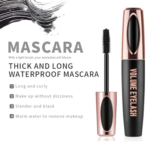 4D Silk Fiber Lash Mascara Waterproof & Smudge-Proof (3 Pack)