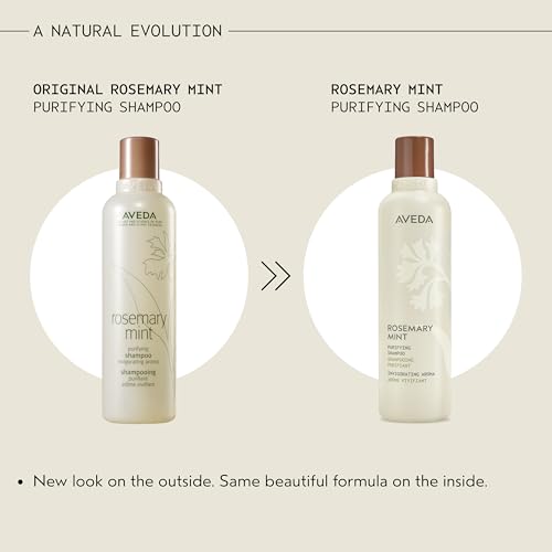 Aveda Rosemary Mint Purifying Shampoo | Clarifying Shampoo | Adds Shine | for Normal to Oily Hair, Fine to Medium Hair Types | 97% Naturally Derived*
