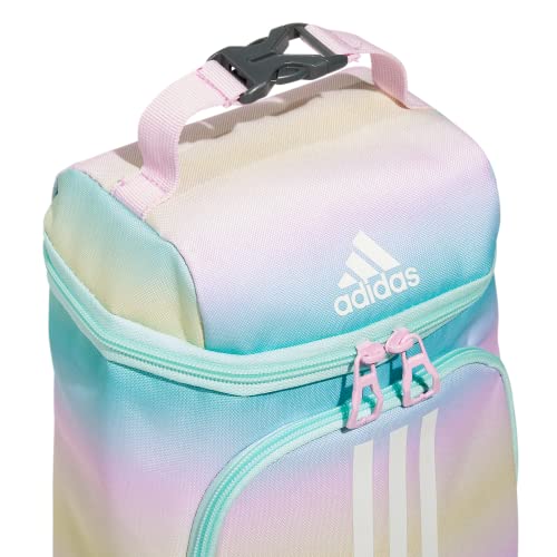 adidas Excel 2 Insulated Lunch Bag, Gradient Flash Aqua/Orchid Fusion Purple, One Size