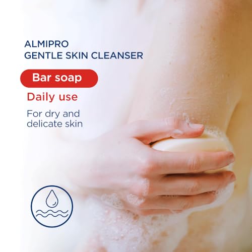 almipro Face & Body Cleanser Bar ? Soap-Free Syndet with Oatmeal & Aloe Vera for Delicate Skin ? Gentle Wash Bar for All Skin Types ? 3.5 oz Bars, Pack of 3