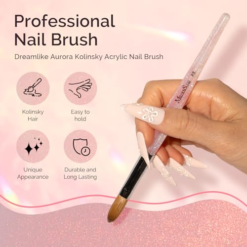 MelodySusie Kolinsky Acrylic Nail Brush and MelodySusie 31Pcs Nail Art Brushes