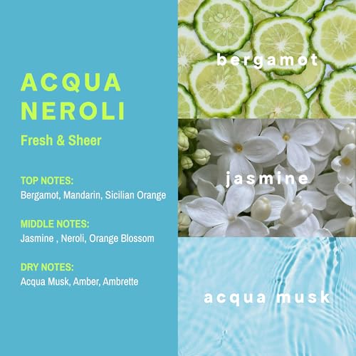 CLEAN Reserve Acqua Neroli Unisex Eau de Parfum 1.7 Fl Oz - Sustainable, Long-Lasting Fragrance