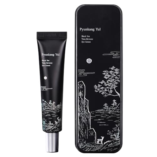 PYUNKANG YUL Black Tea Time Reverse Eye Cream, Luxurious Firming, Hyaluronic Acids, Ceramide Rich Nourishment, Moisture Barrier and Peptides Increasing Skin Elasticity, Fermented Black Tea 0.85 fl.oz.