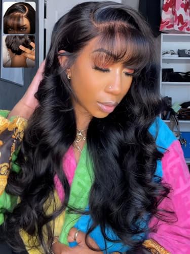 KLAIYI Bye Bye Slip 7x5 HD Lace Front Wig Loose Wave 180% Density 18 Inch