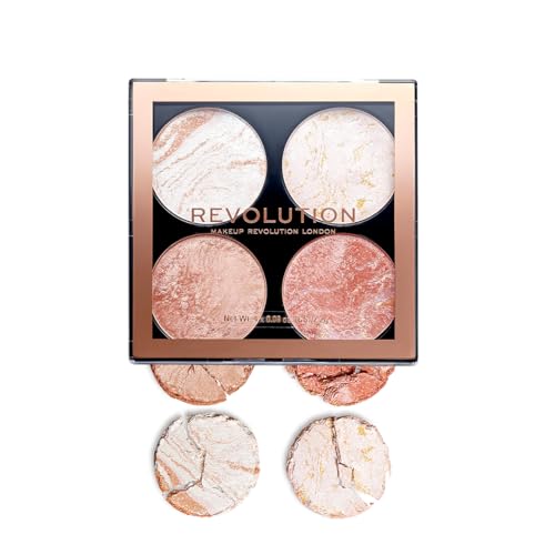 Makeup Revolution Cheek Kit 12 Shimmery Pink & Beige Shades