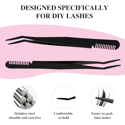 Mayhug 4-in-1 Lash Bond and Seal Kit with Remover & Tweezers