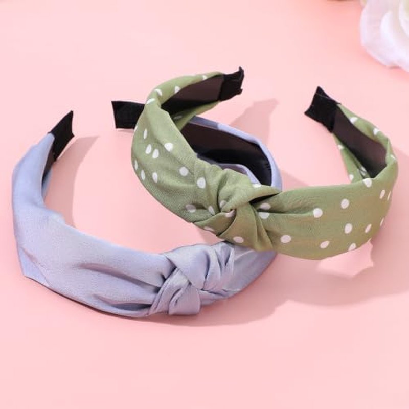 15-Piece Wide Knotted Headbands for Women - Colorful Non-Slip