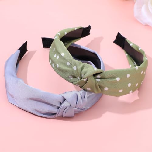 15-Piece Wide Knotted Headbands for Women - Colorful Non-Slip