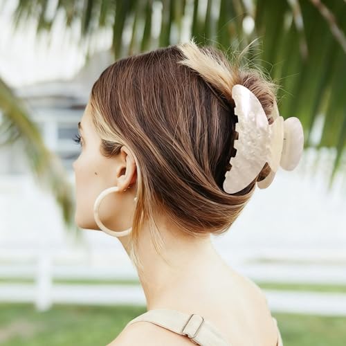 OWIIZI Acetate Claw Hair Clips 4.13" - Strong Hold for Thick Hair