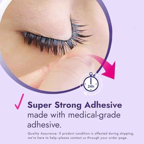 D-UP False Eyelash Glue for Sensitive Eyes, Clear Lash Glue for Eyelash Extensions, Waterproof Eyelash Adhesive for Sweat Resistant & Long Lasting Hold, Medical Grade from Japan, EX 552 Made in Korea