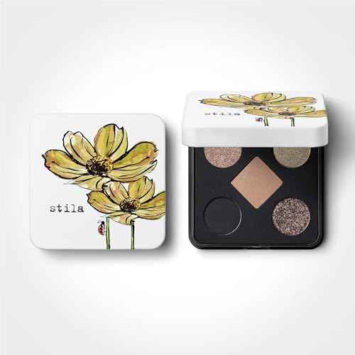 stila Pocket Play¢â Eye Shadow Palette | 5 Silky Powder Shades for Eyes, Face, Highlight & Contour | Compact, Travel-Friendly, Blendable Formula | Matte & Shimmer, Neutral & Bold Tones