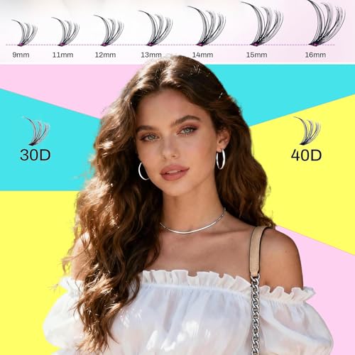 280 PCS DIY Lash Extensions Kit - 30D/40D, 9-16mm + Glue & Tweezers