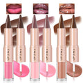 Noerrors 3-Piece Lip Combo Set with Liner & Gloss, Nude Brown & Pink