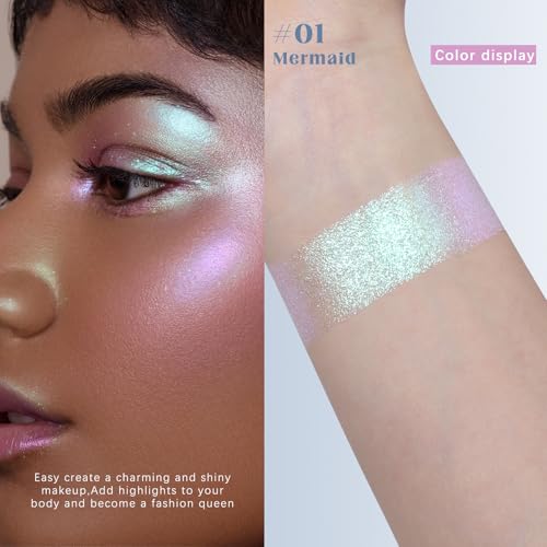 Chameleon Mermaid Glitter Eyeshadow - Color Shifting Duochrome