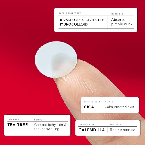 AVARELLE Double Patch Kits Hydrocolloid Acne Patches, Acne Spot Treatment for Blemishes and Zit with Tea Tree Oil, Calendula Oil and Cica Oil for Face, Vegan, Cruelty Free (40CT Original + Variety)