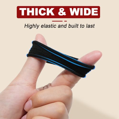 IKOCO 150pcs Black Hair Ties for Women | No Damage Cotton Ponytail Holders