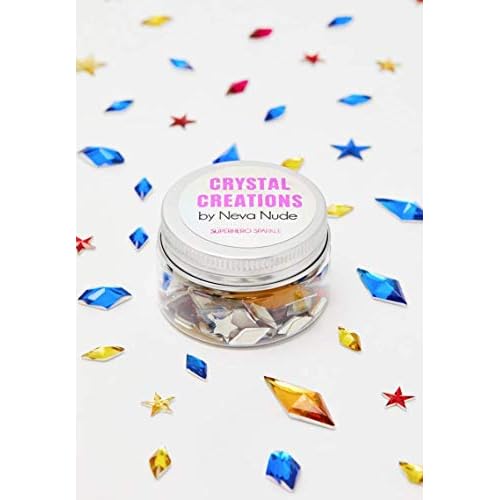 Neva Nude Crystal Creations Superhero Sparkle 150 Loose Assorted Crystals Ready to WEAR Face Jewels- Waterproof!
