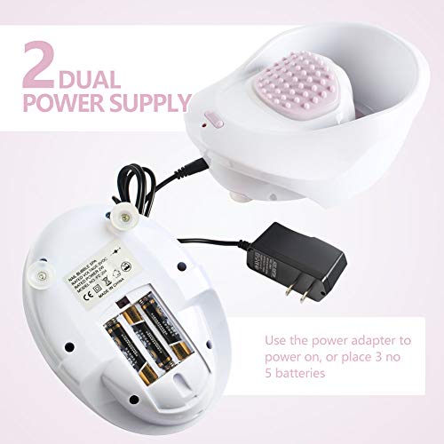 Electric Massage Nail Soaking Bowl, Manicure Hand Bowl Vibration Spa Massage Soak Soothing Relaxing Manicure Machine Soften Cuticles