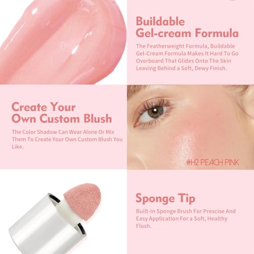 Blush Cream Stick - Blendable Watercolor Sheer for Mature Skin