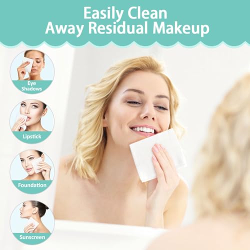 HOMEXCEL Disposable Face Towels, Ultra Soft & Absorbent 50 Count