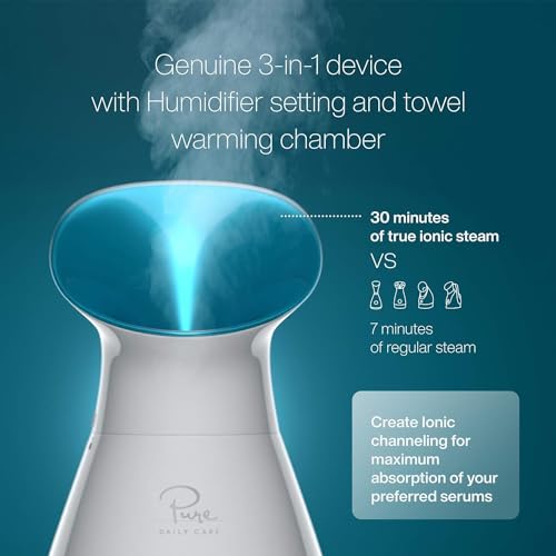 Pure Daily Care NanoSteamer Nano-Ionic Facial Steamer with 5-Piece Skin Kit