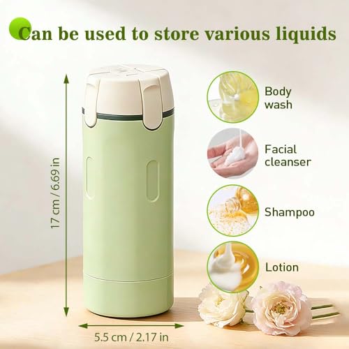 Travel Toiletries Bottles Set 4-Pack, Portable Leak-Proof Dispenser