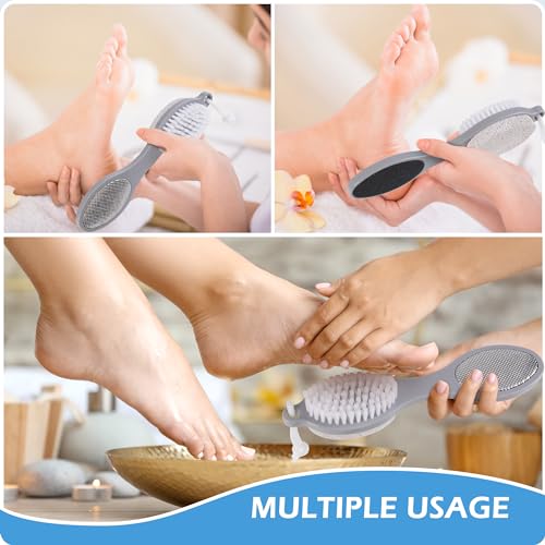4-in-1 Foot Scrubber Brush & Callus Remover - Pumice Stone Set (3 Pack)