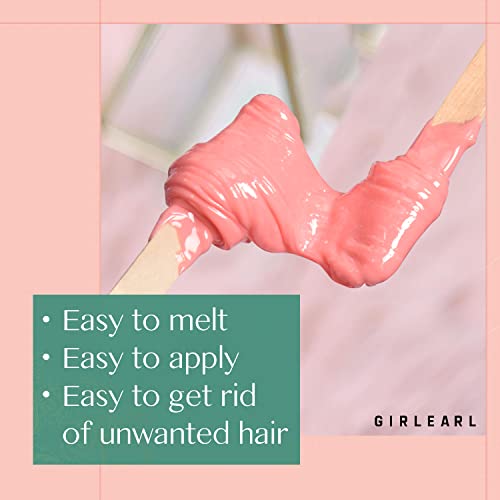 Hard Wax Beads 2-Pack, 1lb Rose for Coarse Hair Full Body, 1lb Unscented for Sensitive Skin Body, Brazilian Bikini, Eyebrow, Facial