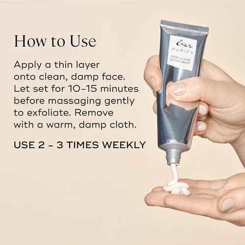 EVER Purify Deep Clean Detox Mask ? Kaolin Clay & AHA/BHA Blend with White Peony Stem Cells ? Weekly Deep Cleanse for Normal-Oily Skin, 2 fl oz