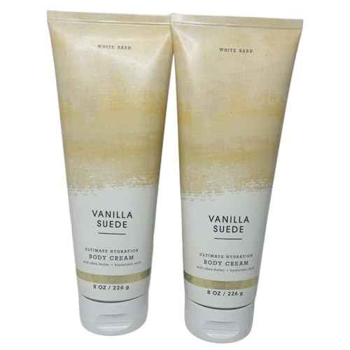 Bath & Body Works Vanilla Suede Ultimate Hydration Body Cream 8 Ounces Pack of 2
