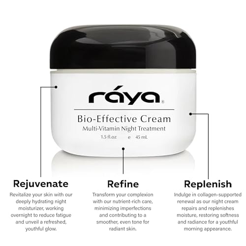Raya SPA Bio-Effective Night Cream | Deep Recovery Anti-Aging Facial Moisturizer | Firming & Wrinkle Repair | Overnight Face Care for Tone Reviving & Beauty Sleep | Non-Oily Renewing Cream