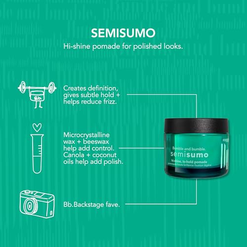 Bumble and bumble Semisumo Hi-Shine Hair Pomade, 1.5 oz - Anti-Frizz & Definition for All Hair Types