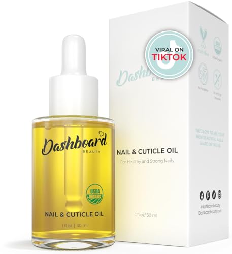 Dashboard Beauty Cuticle Nail Oil with Jojoba & Vitamin E - 1 oz Dropper