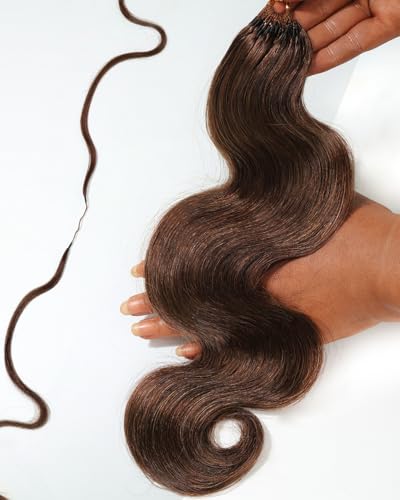 BEEOS Body Wave Remy Human Crochet Hair #4 Brown 22 Inch