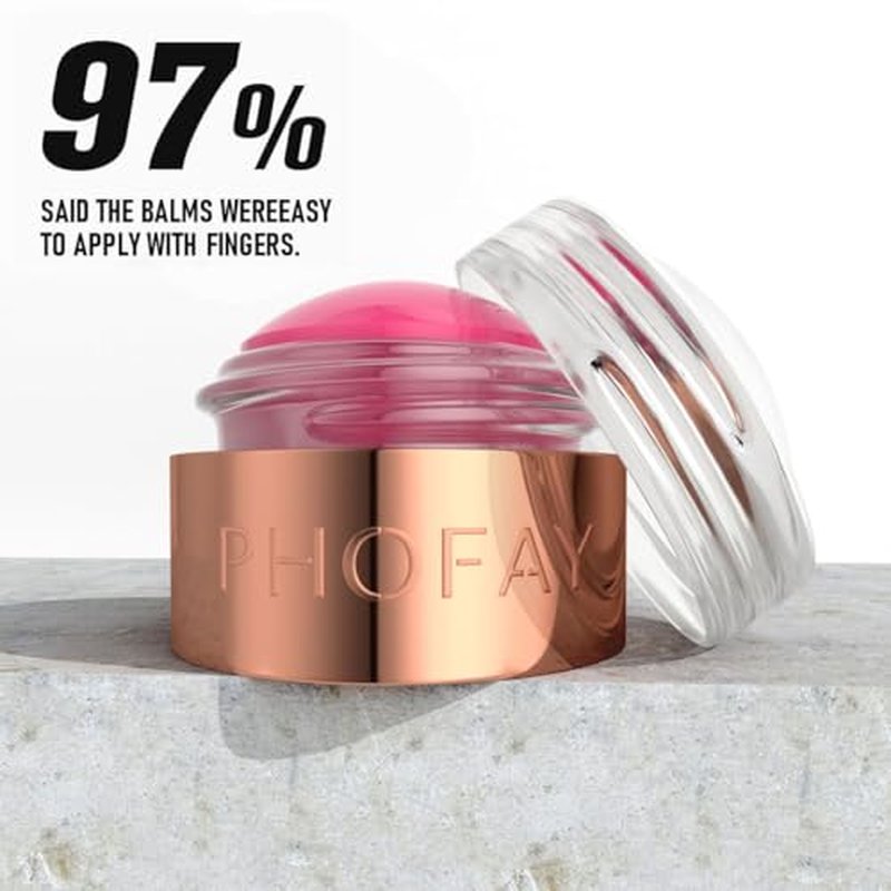 PHOFAY 3-in-1 Mousse Blush Cream Stick for Cheeks, Eyes & Lips