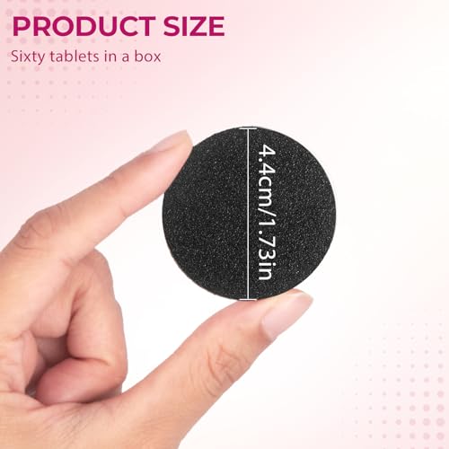 Replaceable Sandpaper Discs for Electric Foot File - 60 Pack (80/100 Grit)