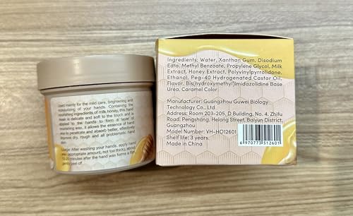 VIOLA HOUSE Honey & Milk Peel-Off Hand Wax Mask for Dry Hands, 150g