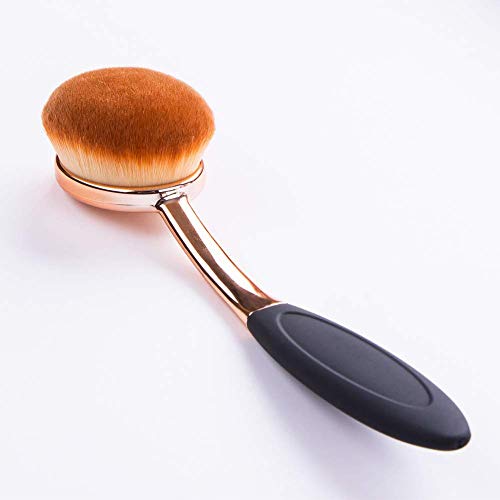 Yoseng Oval Foundation Brush Second Largest Toothbrush makeup brushes Fast Flawless Application Liquid Cream Powder Foundation (4 pack)