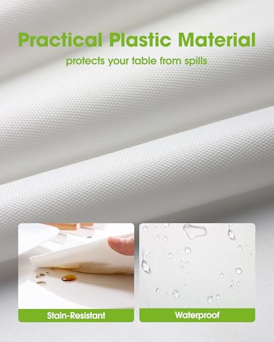 Pureegg Disposable Plastic Tablecloths 54x108 (10-Pack)