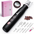Electric Nail Drill 10-Speed Cordless with 10 Bits & LED Light