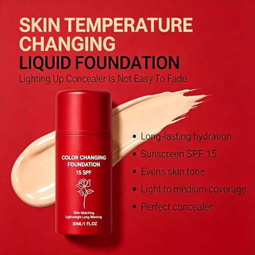Color Changing Foundation - Skin-Adapting Liquid Makeup SPF 15
