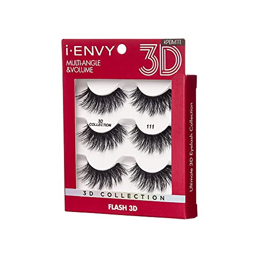 iEnvy 3D Faux Mink Lashes - 3 Pairs Fluffy Volume