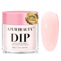 AZUREBEAUTY Sheer Pink Dip Powder for Nails - 60g Jelly Translucent Rose