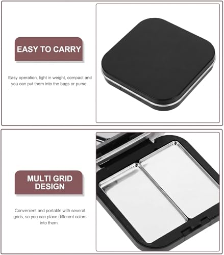 KALLORY Magnetic Eyeshadow Palette 2-Piece Set with Mirror