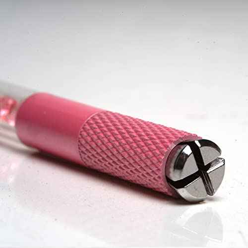 10 KZBOY Pink Microblading Handles Double Ends with Lot # and Expiration Date (Pink)