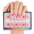 Nail Reformation Blushing Conch Press-On Nails Kit - Soft Pink Ombré with 3D Shell Accents